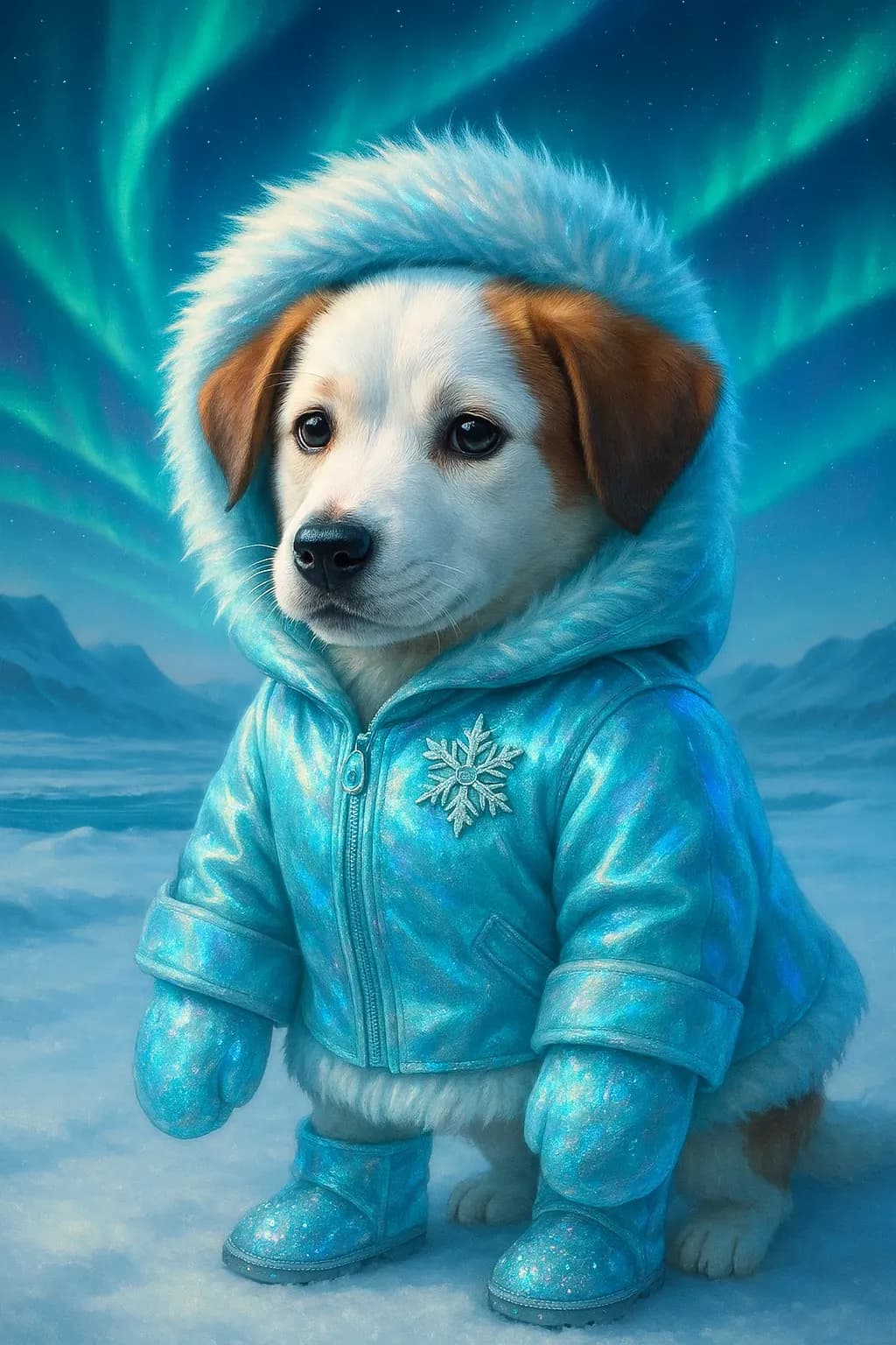 Polar Aurora - Pet Portrait Theme