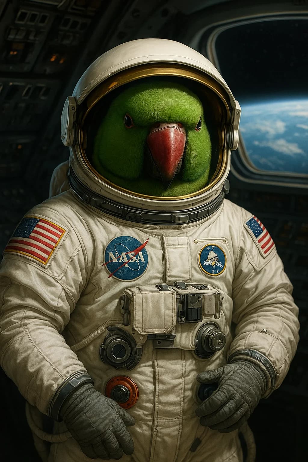 Astronaut Spacesuit - Pet Portrait Theme