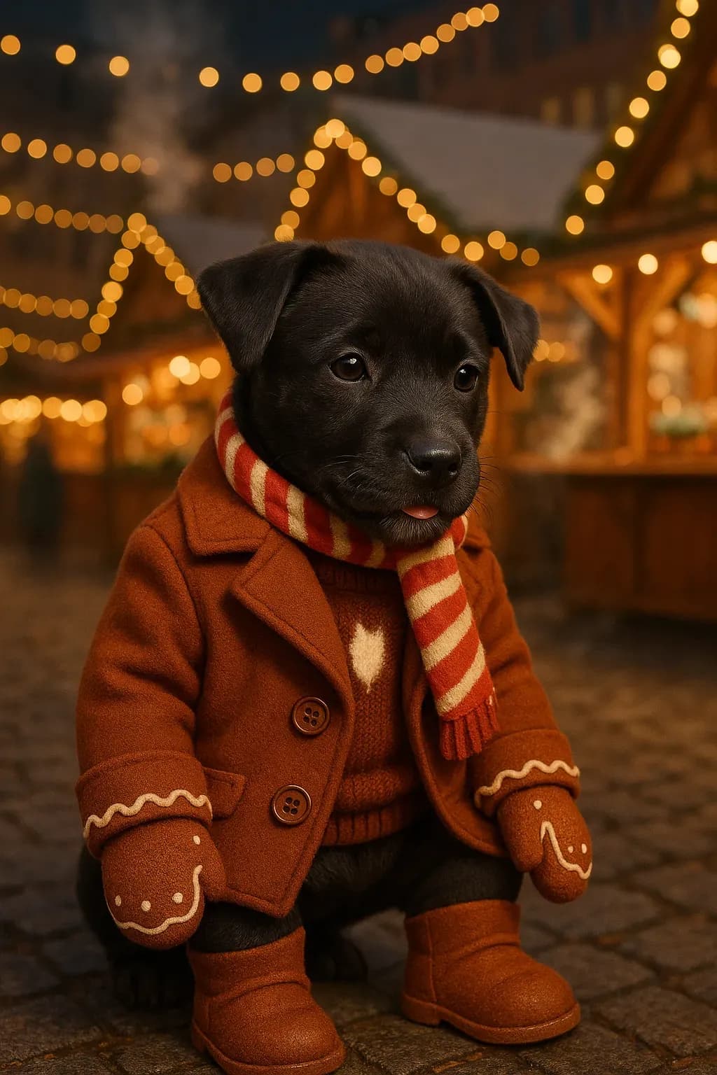 Gingerbread Market - Pet Portrait Theme